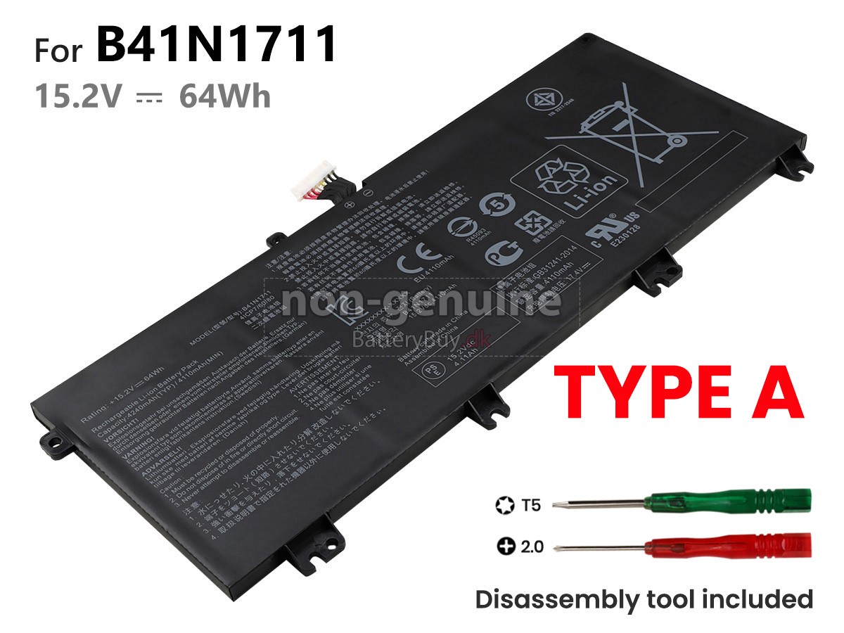 Asus B41N1711 laptop udskiftningsbatteri