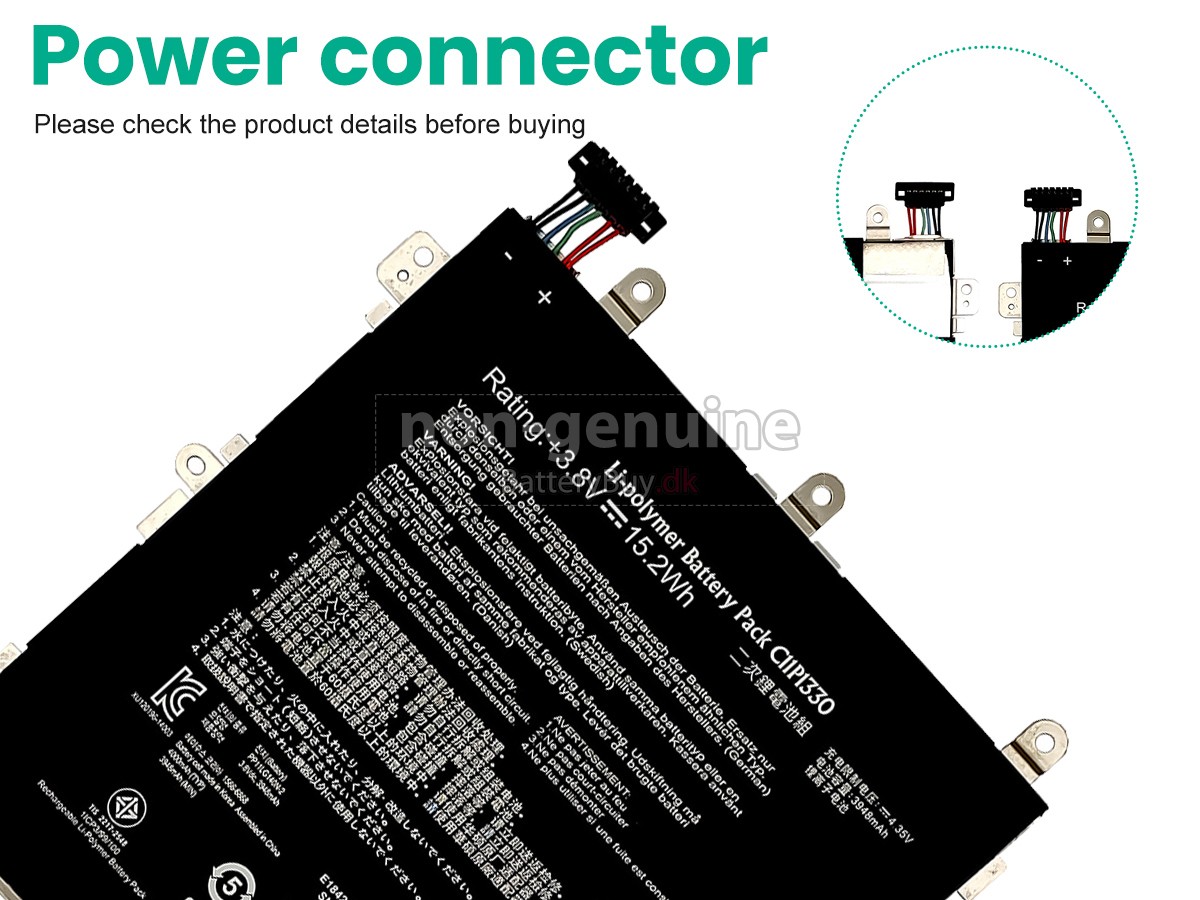 Asus AST21 udskiftningsbatteri