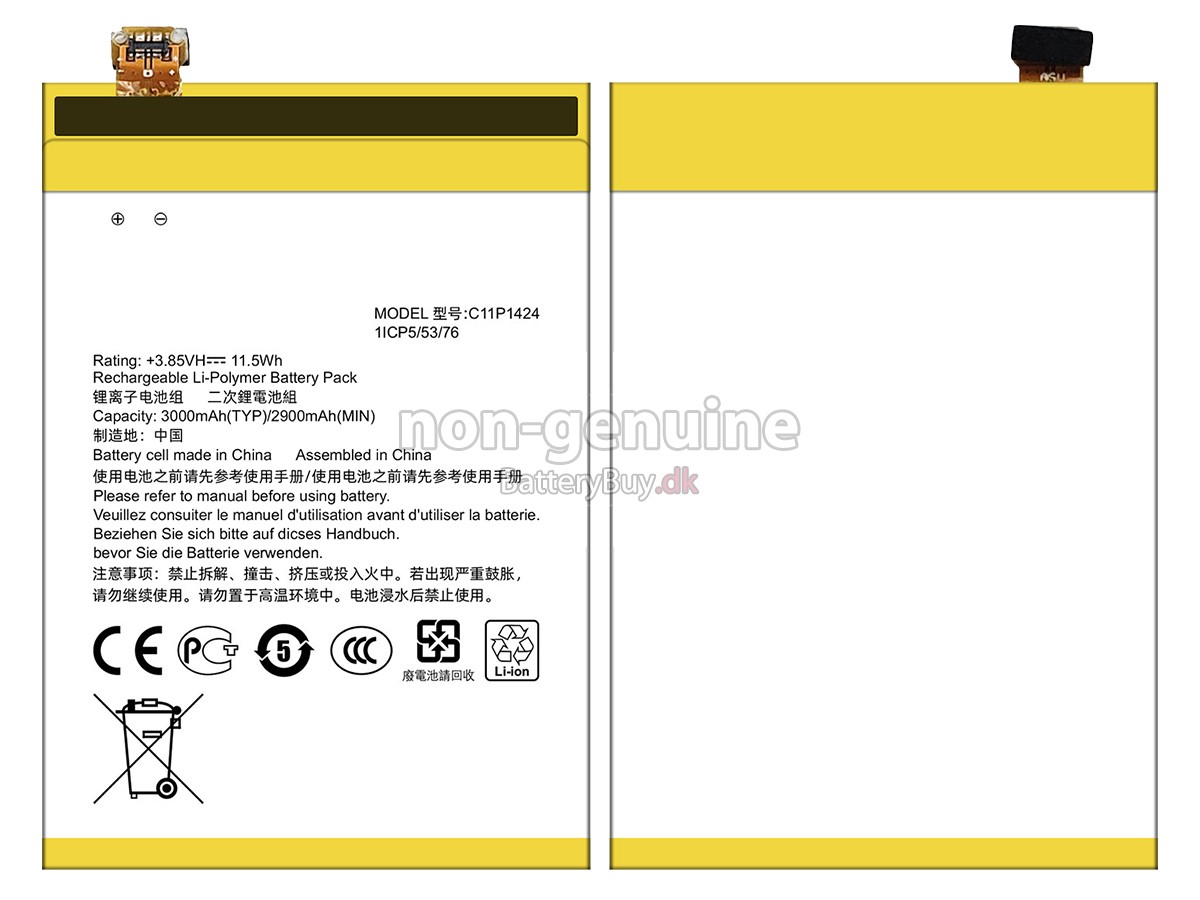 Asus Z00A udskiftningsbatteri