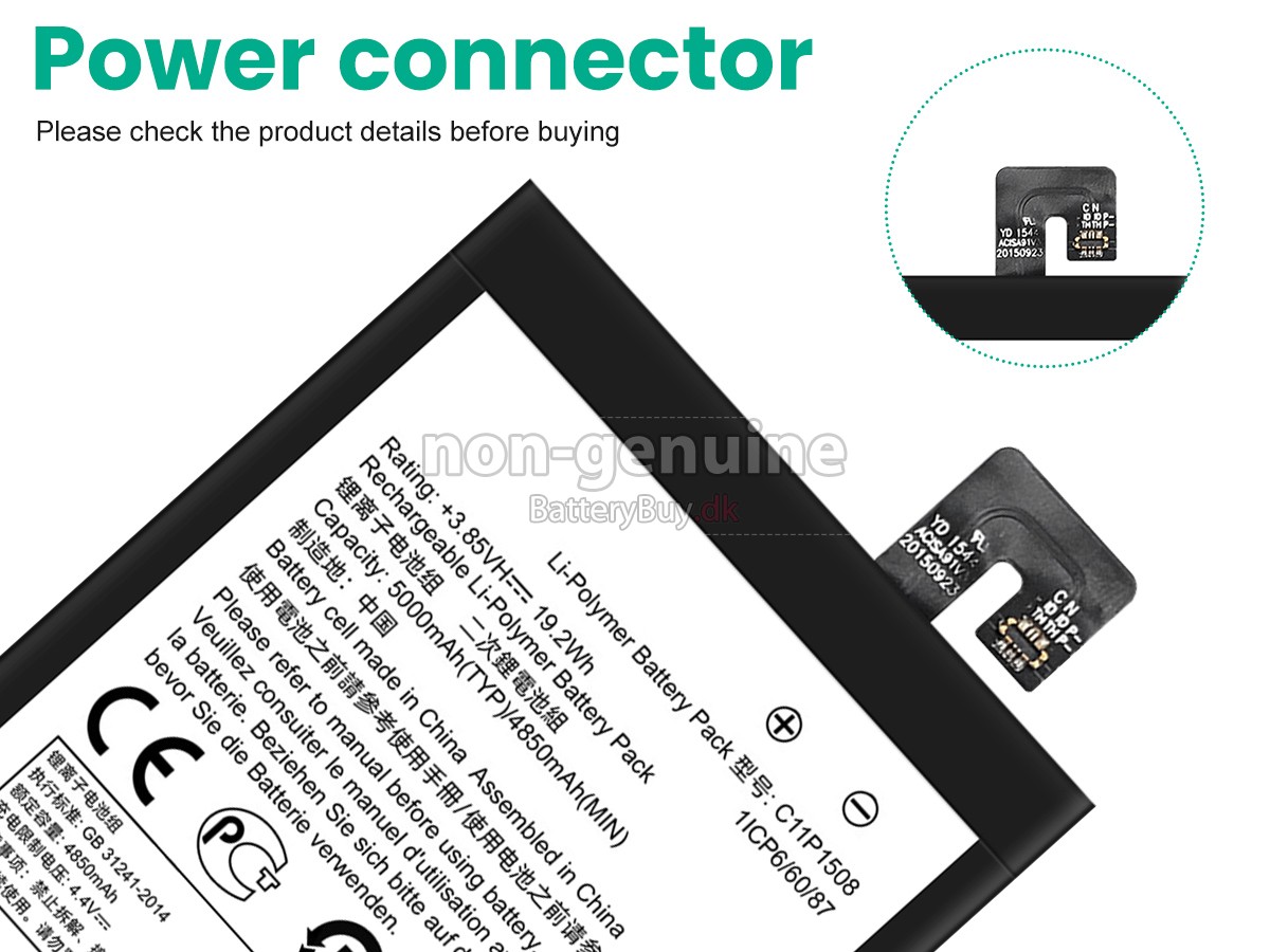Asus C11P1508 udskiftningsbatteri