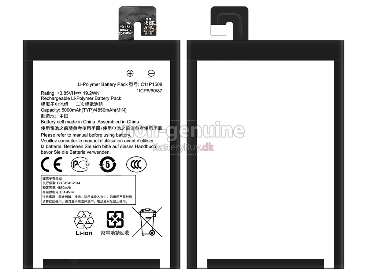 Asus C11P1508 udskiftningsbatteri