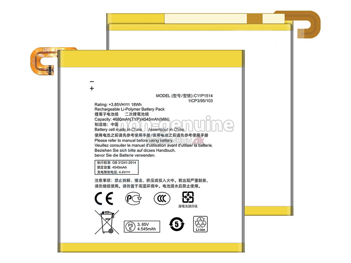 Asus C11P1514 udskiftningsbatteri