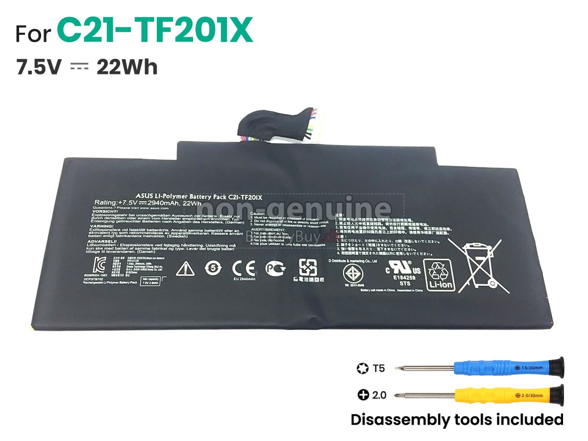 Asus TF300TL udskiftningsbatteri