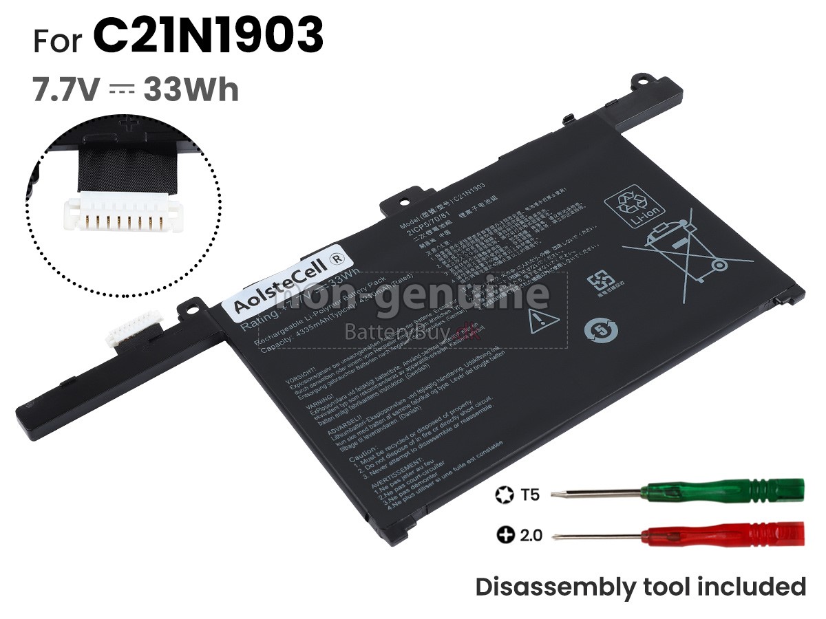 Asus EXPERTBook B9 B9450FA-BM0397R laptop udskiftningsbatteri