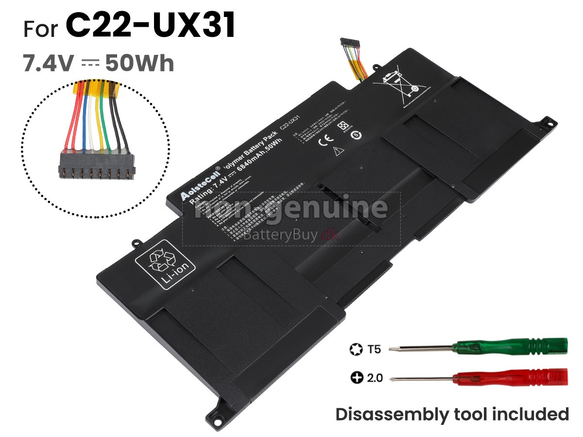Asus ZenBook BX31E udskiftningsbatteri
