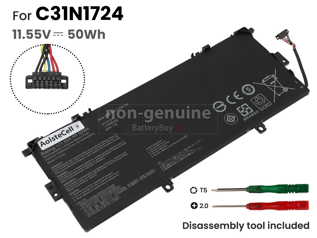 Asus ZenBook 13 UX331FAL-EG050T udskiftningsbatteri