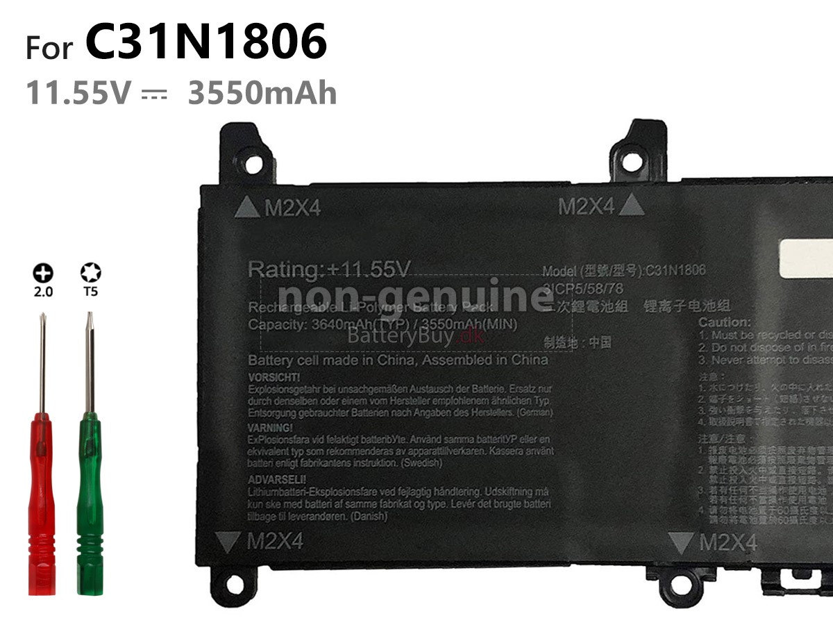 Asus VivoBook S13 S330FN-EY007T laptop udskiftningsbatteri