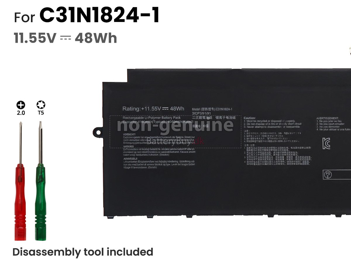 Asus Chromebook Flip C433TA-AJ0199 udskiftningsbatteri