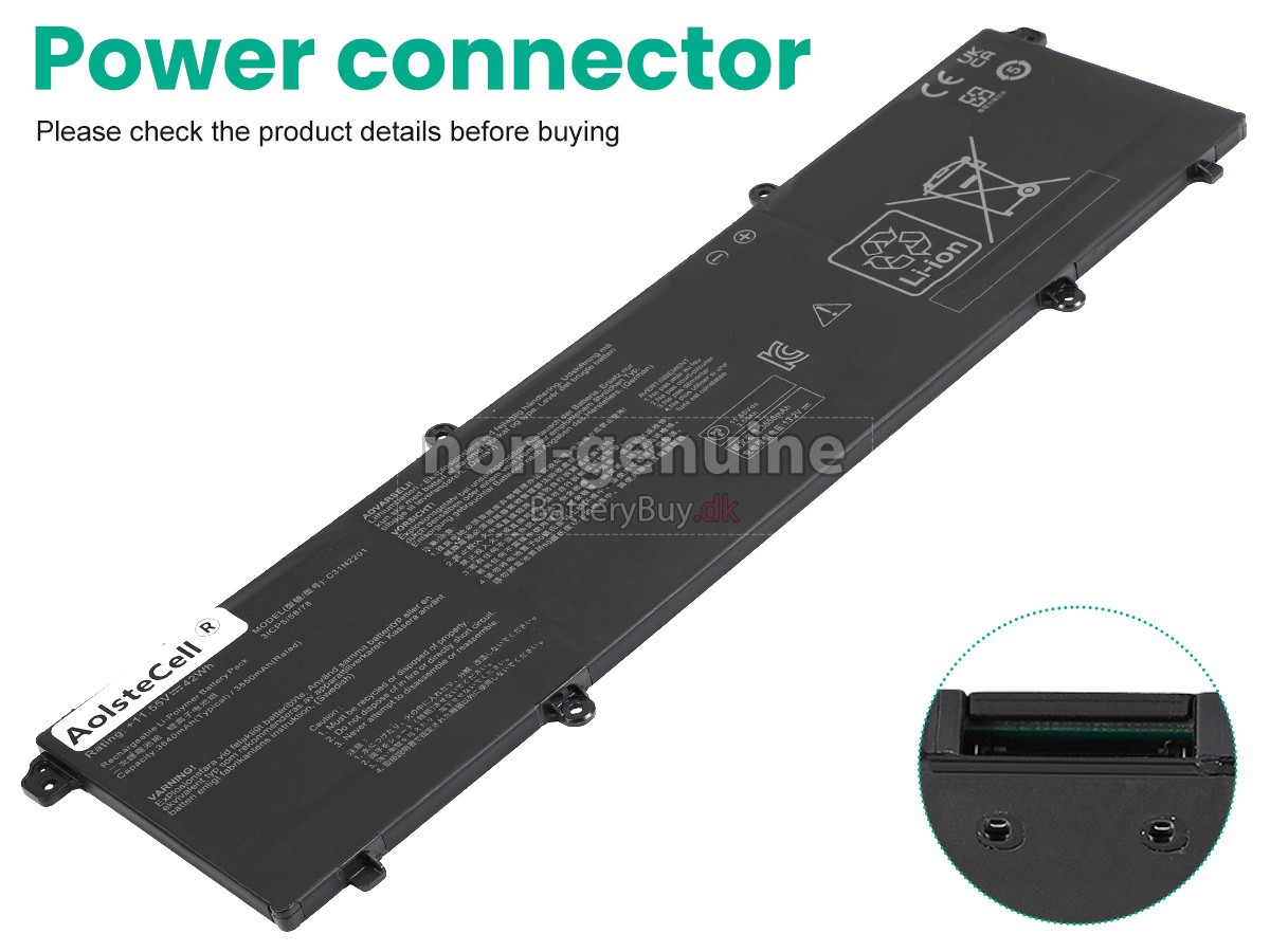 Asus VivoBook 15 X1504ZA udskiftningsbatteri