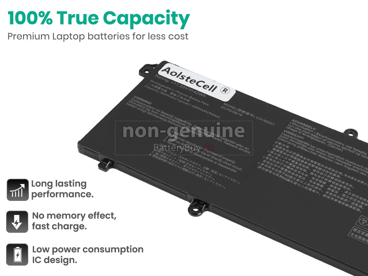 Asus VivoBook 15 X1504ZA udskiftningsbatteri
