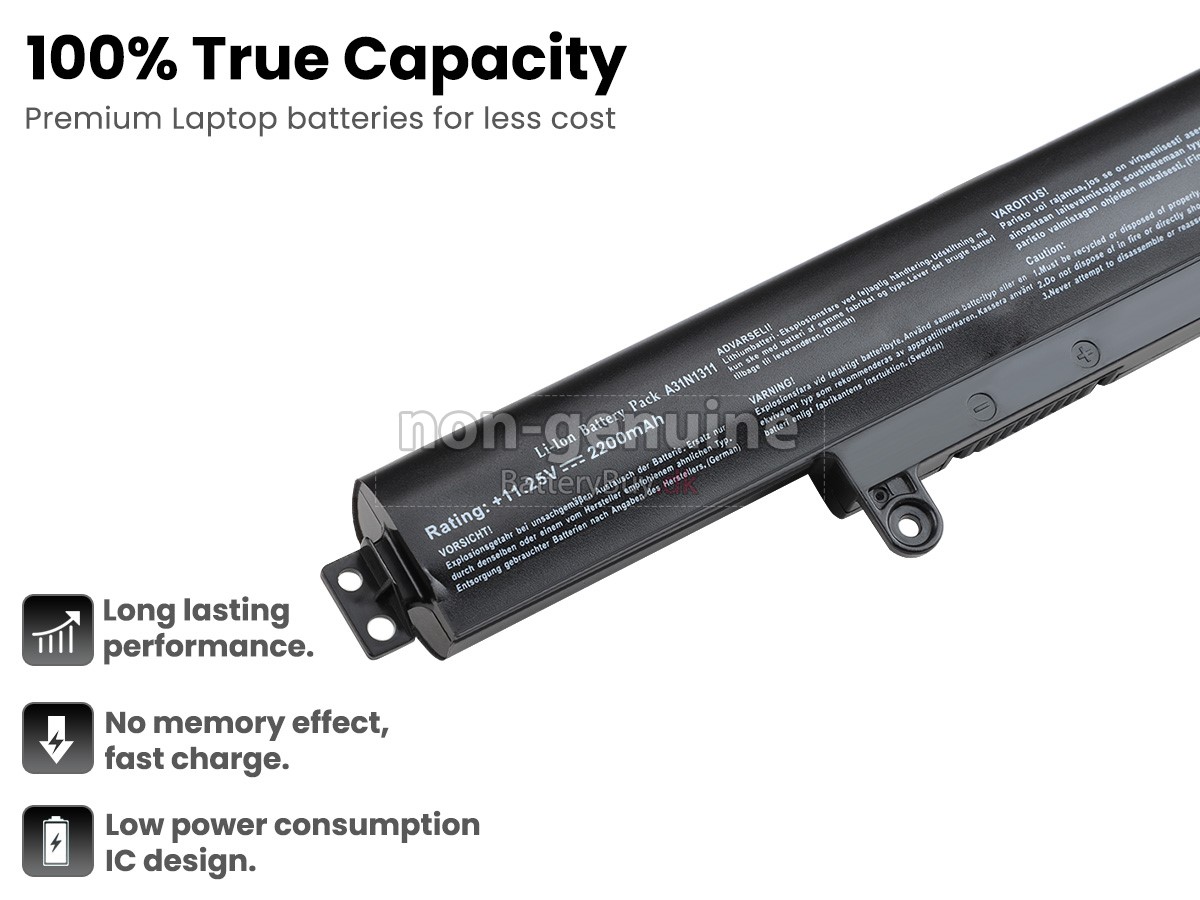 Asus F102BA laptop udskiftningsbatteri
