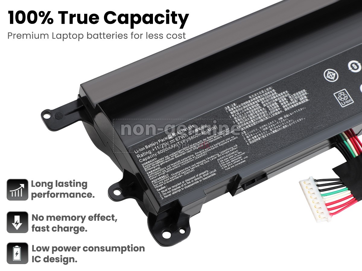 Asus Rog G752VM laptop udskiftningsbatteri