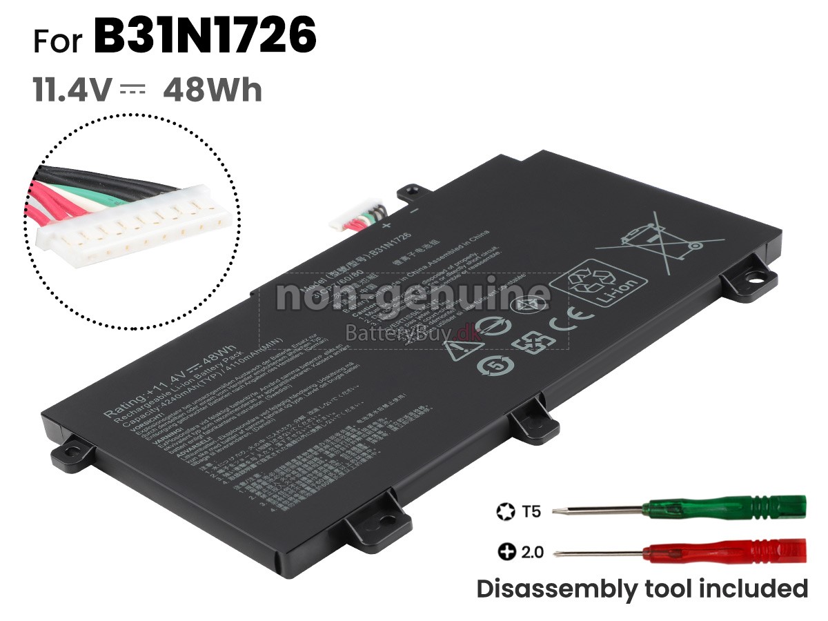 Asus FX505DY laptop udskiftningsbatteri
