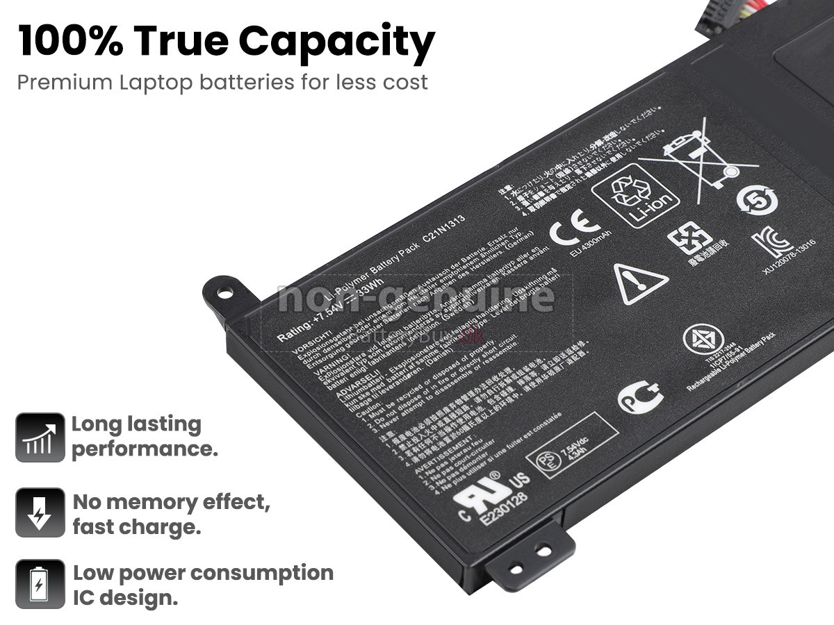 Asus Transformer Book TRIO TX201 laptop udskiftningsbatteri
