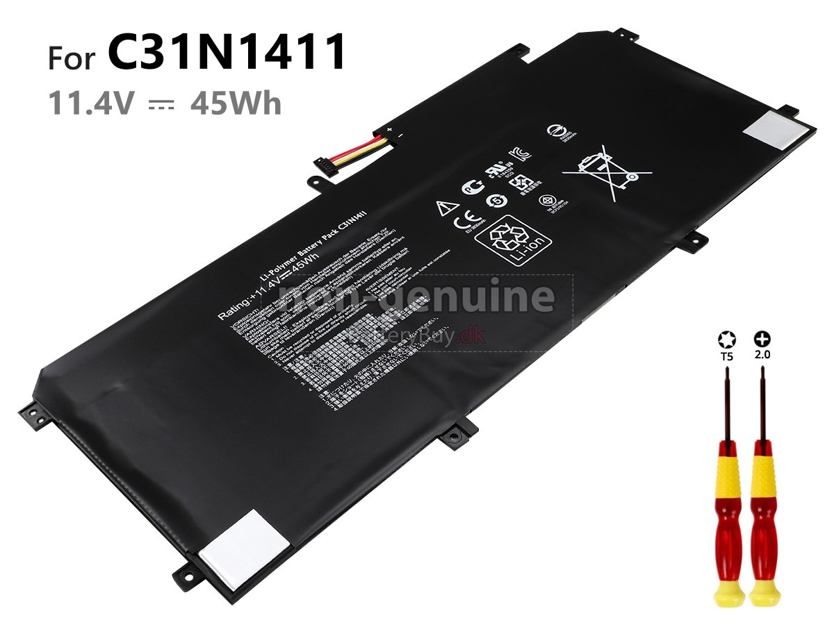 Asus ZenBook UX305FA-FC123D laptop udskiftningsbatteri