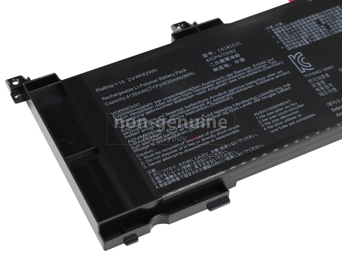 Asus GL502VY-DS71 laptop udskiftningsbatteri