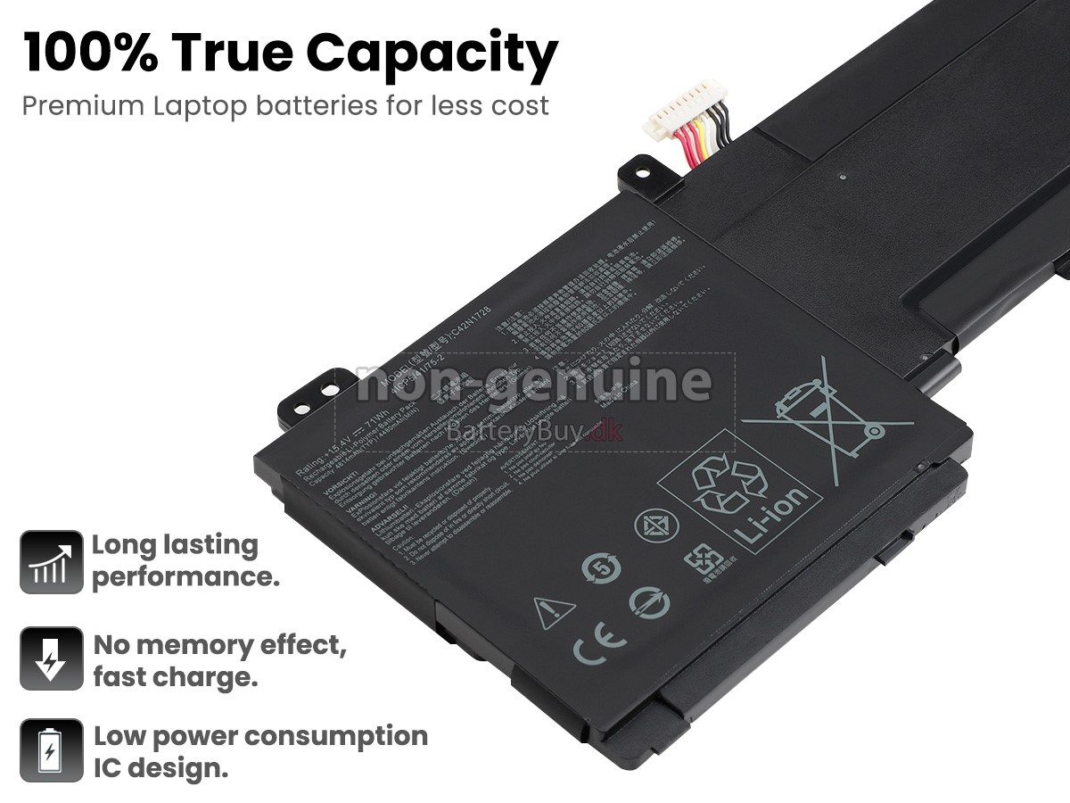 Asus ZenBook UX550GE laptop udskiftningsbatteri