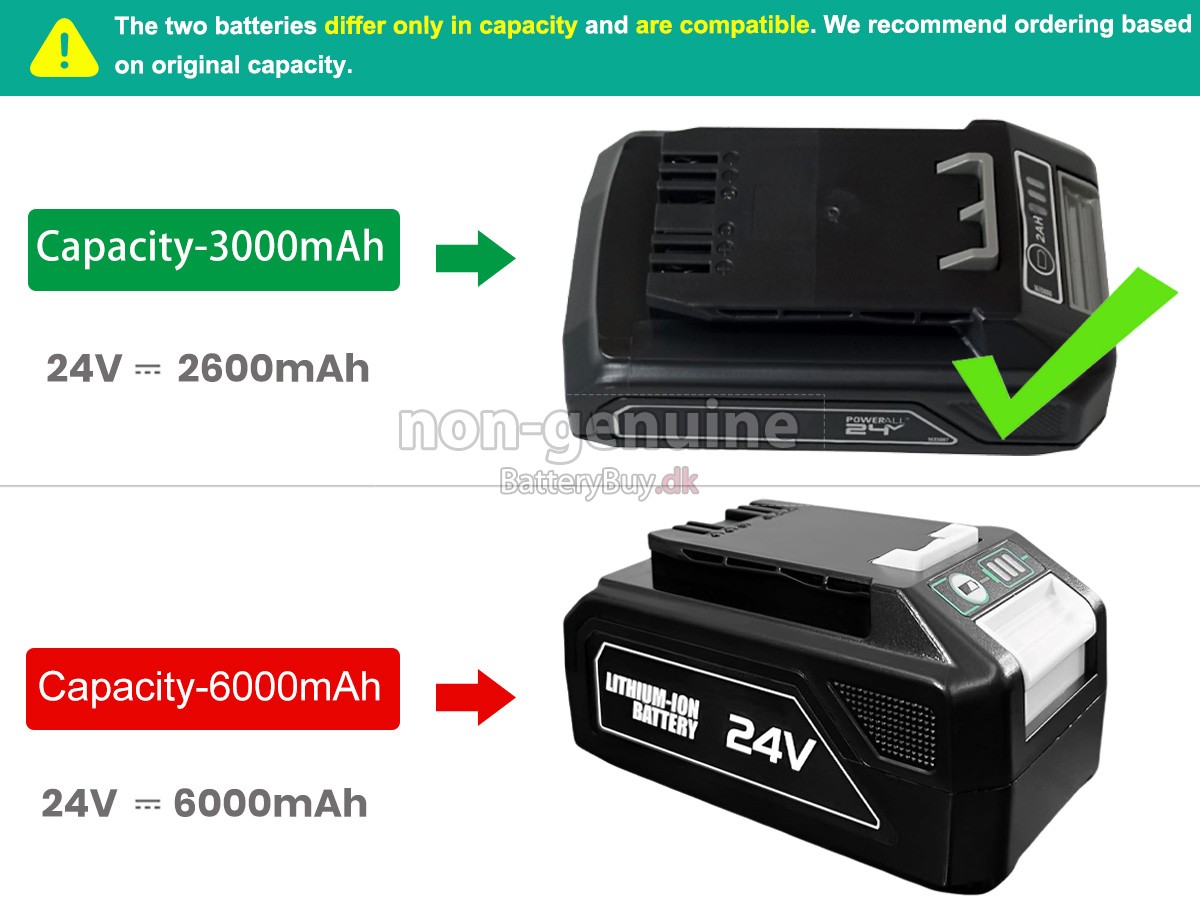 Bissell 1638019 udskiftningsbatteri