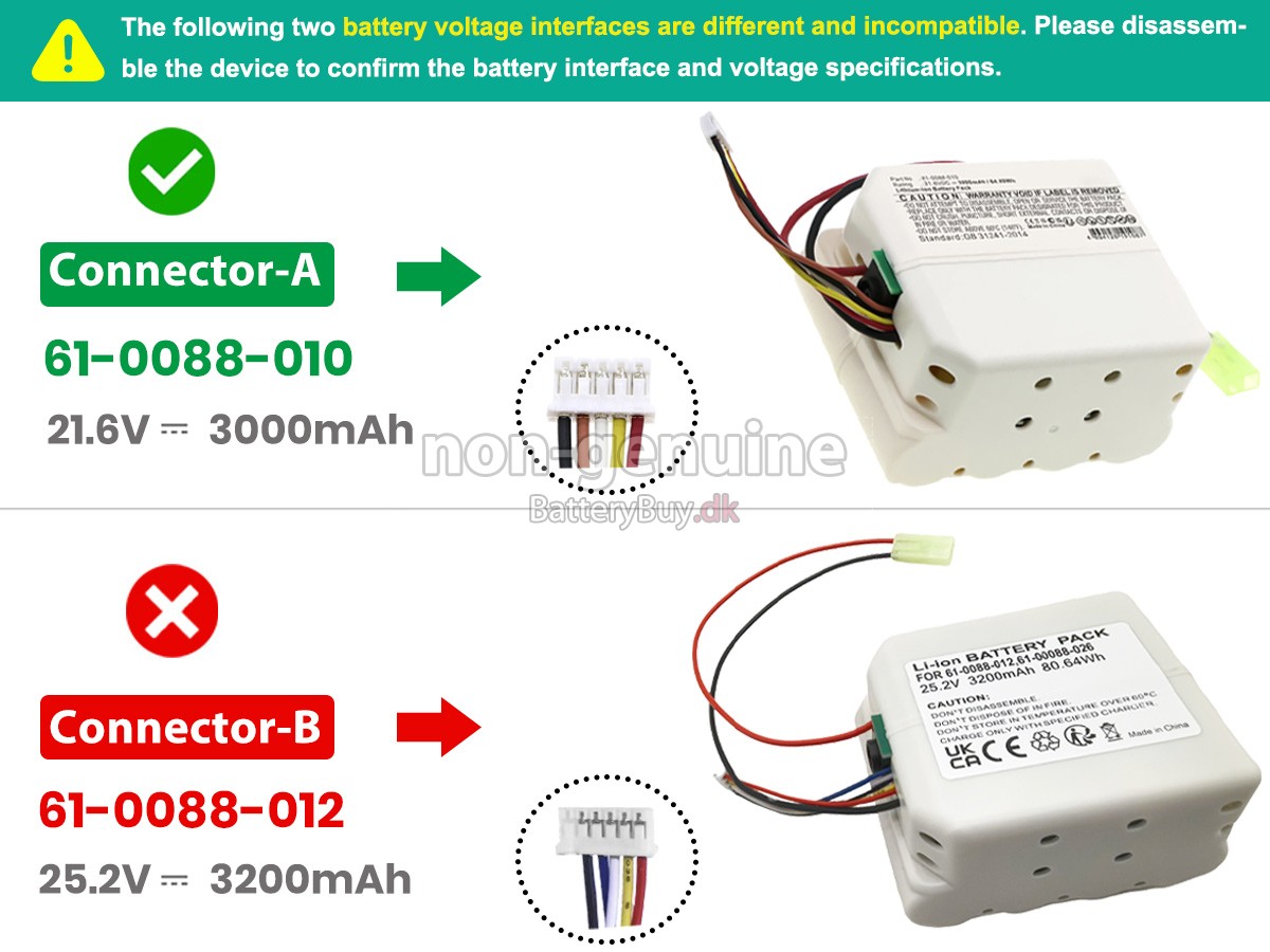 Bissell P2961-21 udskiftningsbatteri