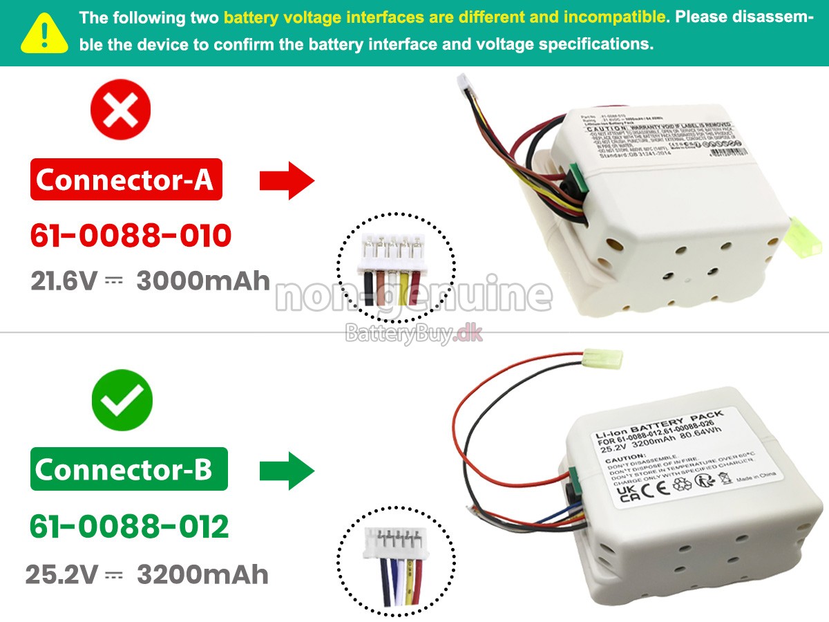 Bissell P2961-21 udskiftningsbatteri