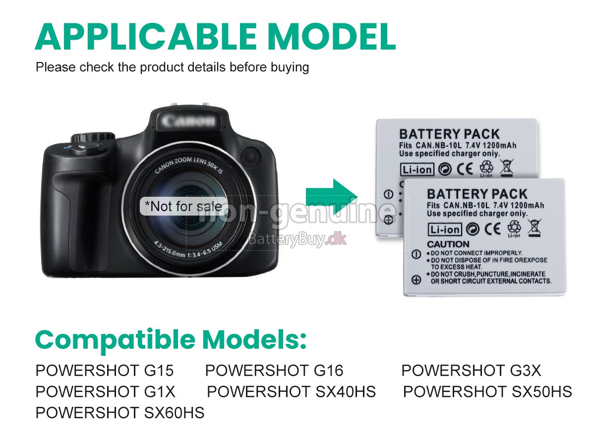 Canon 5668B002 udskiftningsbatteri