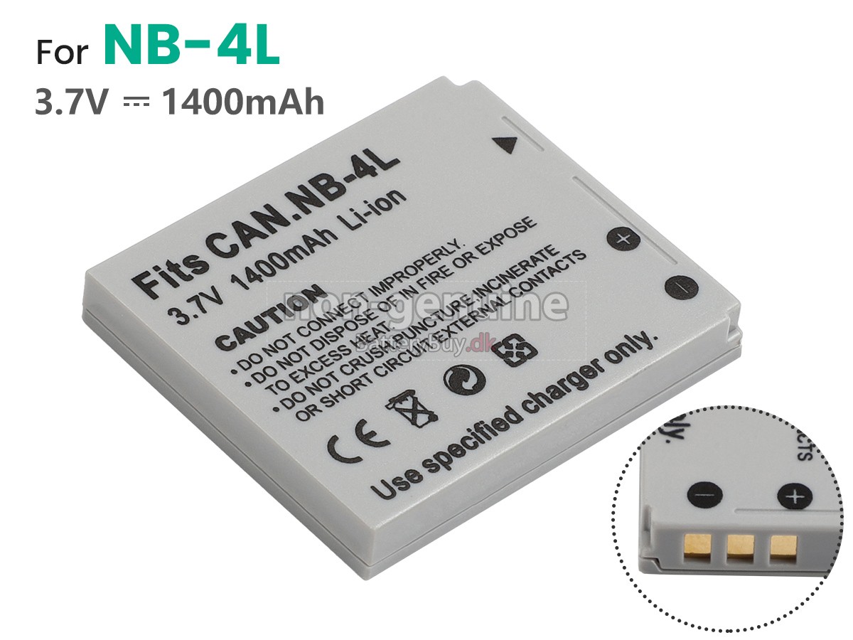 Canon DIGITAL IXUS 75 udskiftningsbatteri