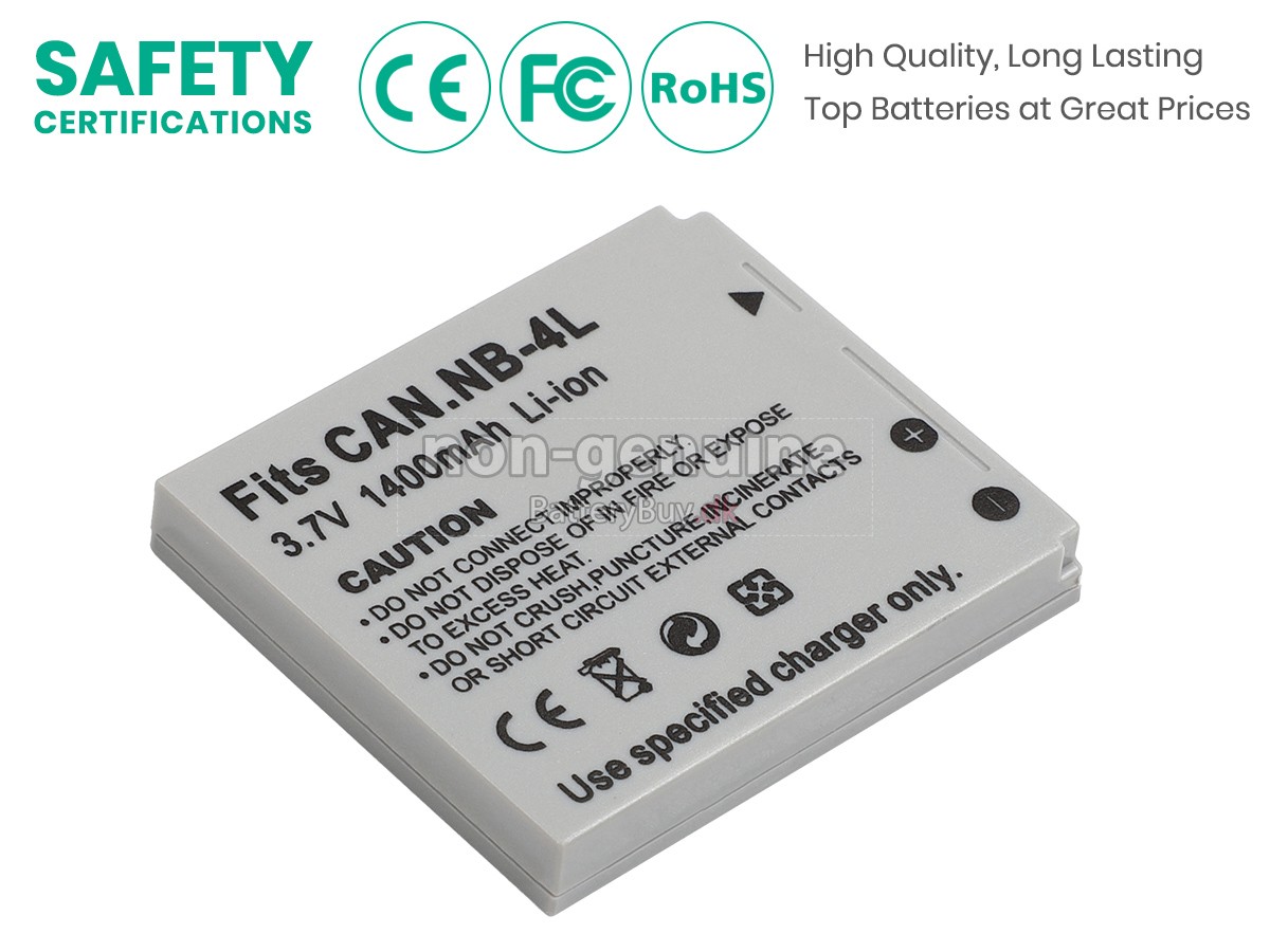 Canon DIGITAL IXUS 75 udskiftningsbatteri