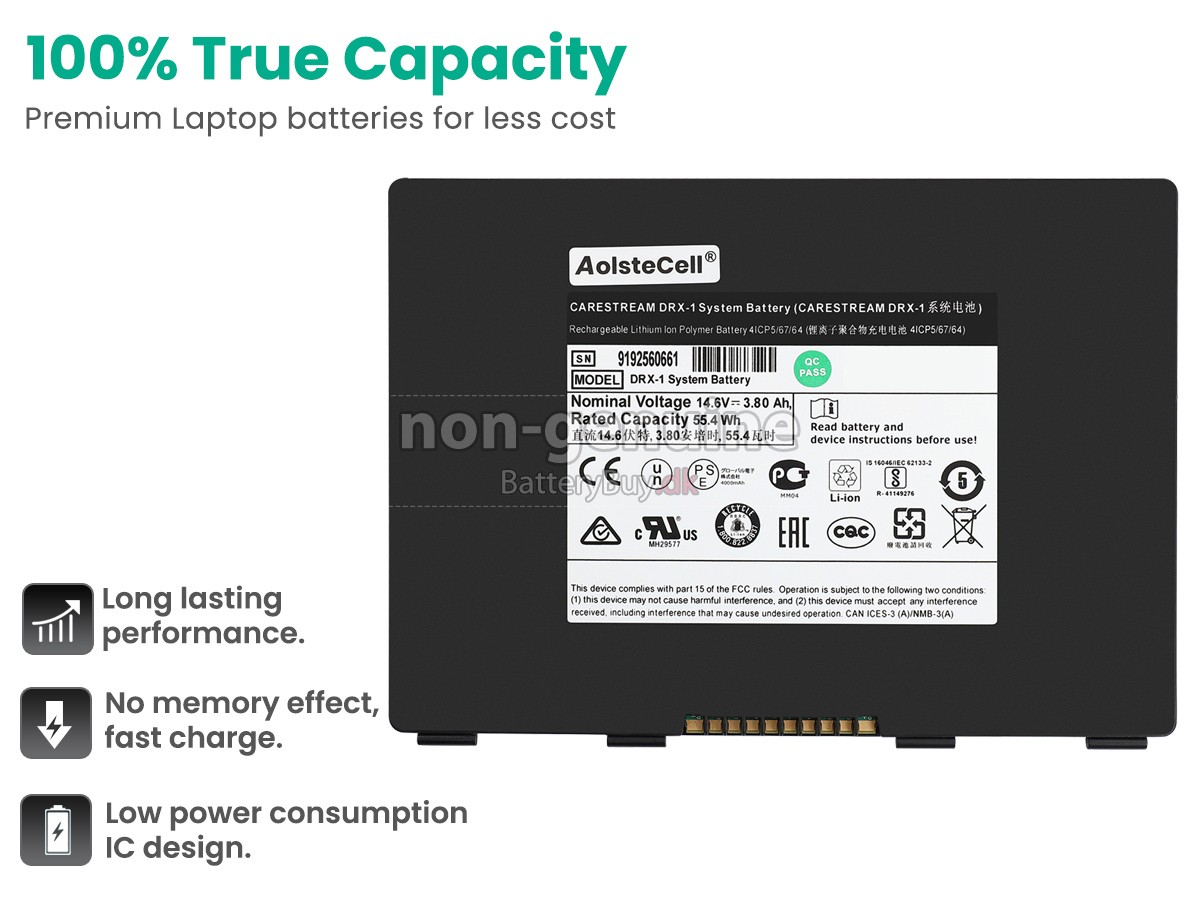 Carestream 8G5132 udskiftningsbatteri