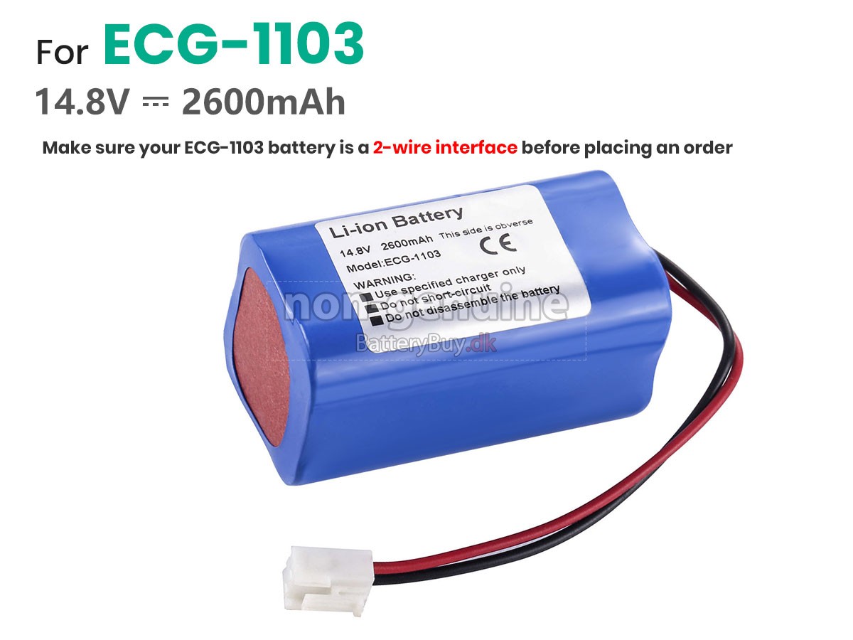 Carewell ECG-1103 udskiftningsbatteri