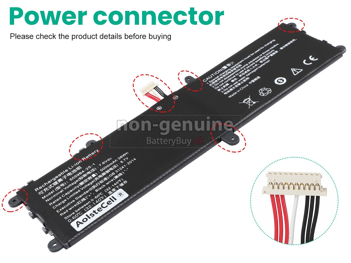CHUWI 059B4-2S1P(2ICP5/59/115) udskiftningsbatteri