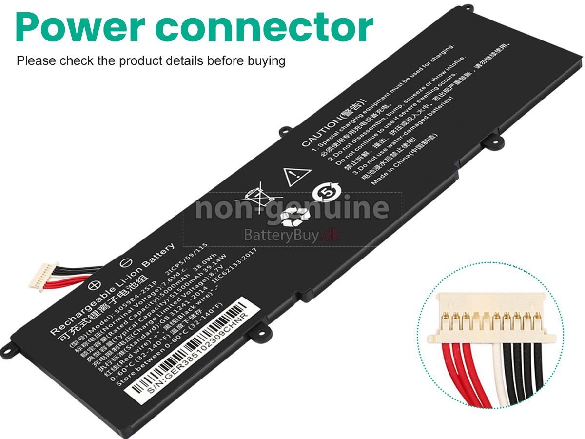 CHUWI 5059B4-2S-1 udskiftningsbatteri