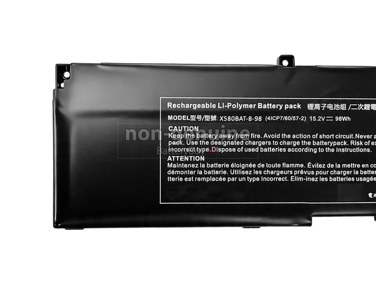 Clevo X580BAT-8-98 udskiftningsbatteri