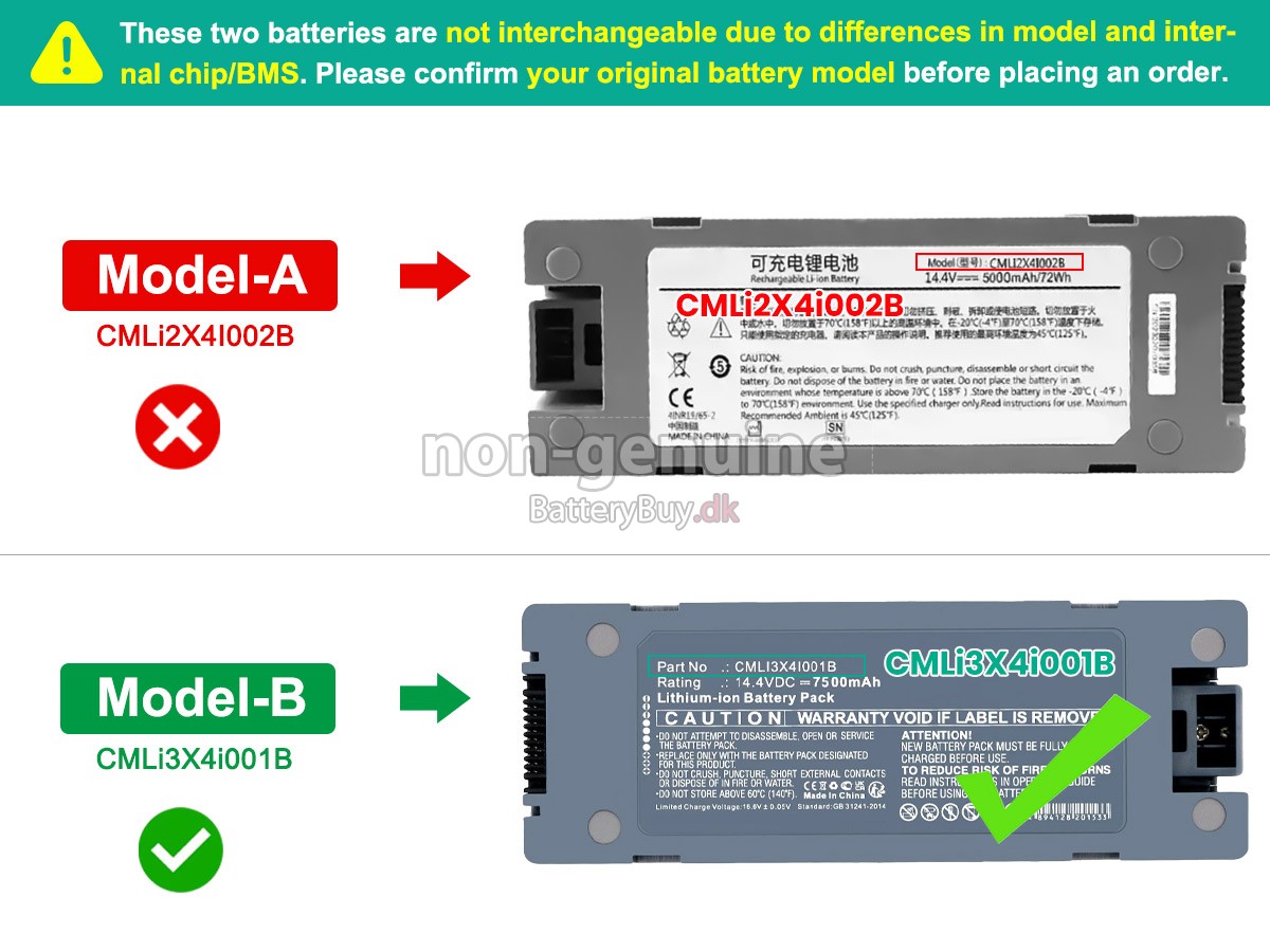 Comen S8 MONITOR udskiftningsbatteri
