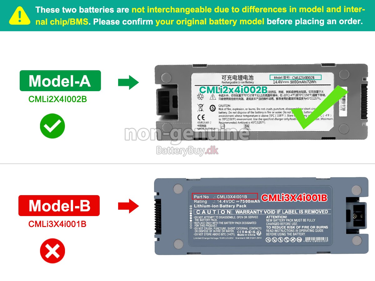 Comen S8 MONITOR udskiftningsbatteri