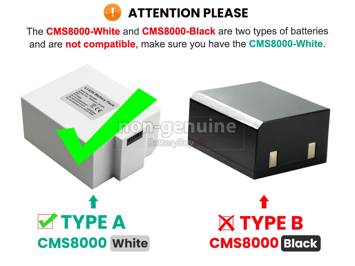 CONTEC PDJ-3000 udskiftningsbatteri