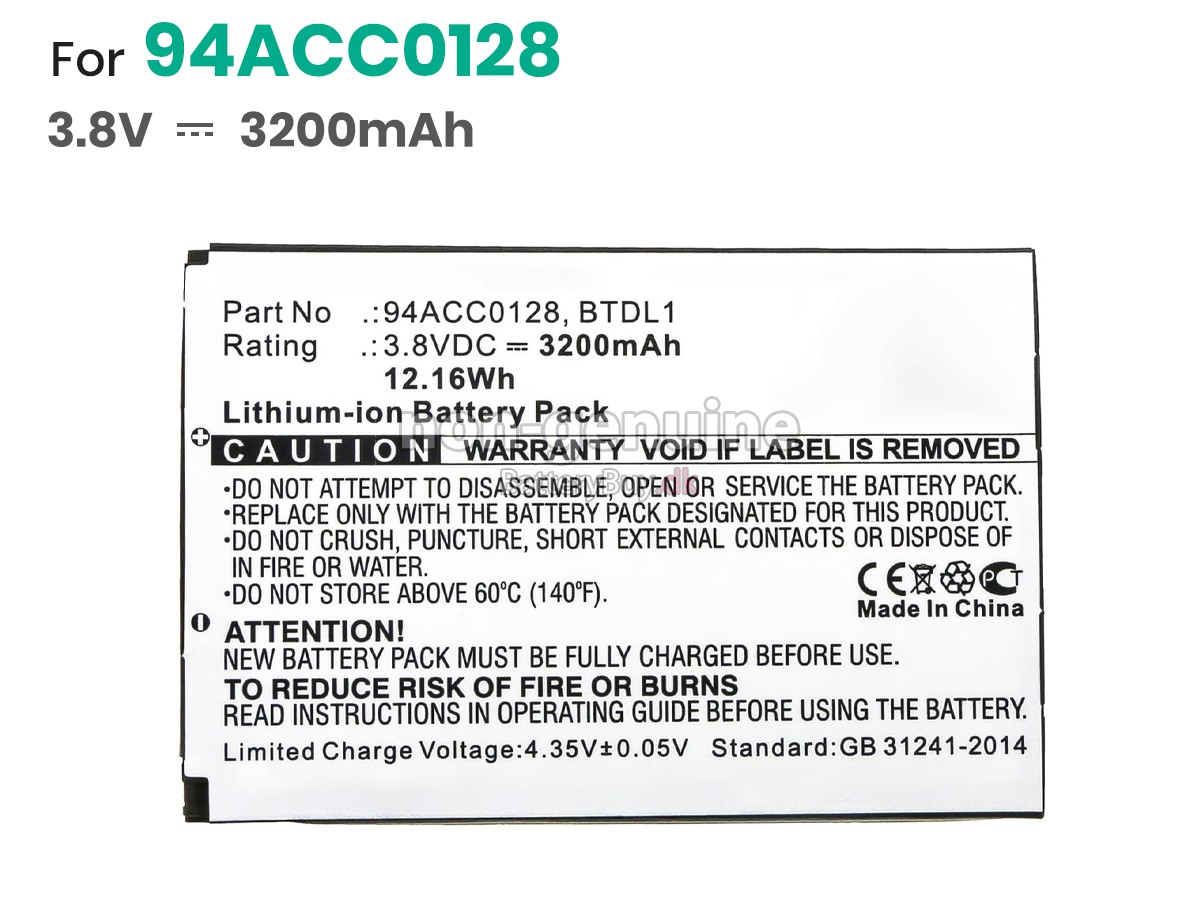 Datalogic 3H21-00000491 udskiftningsbatteri