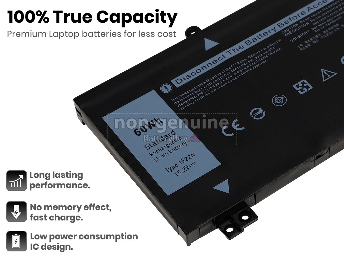 Dell 1F22N laptop udskiftningsbatteri