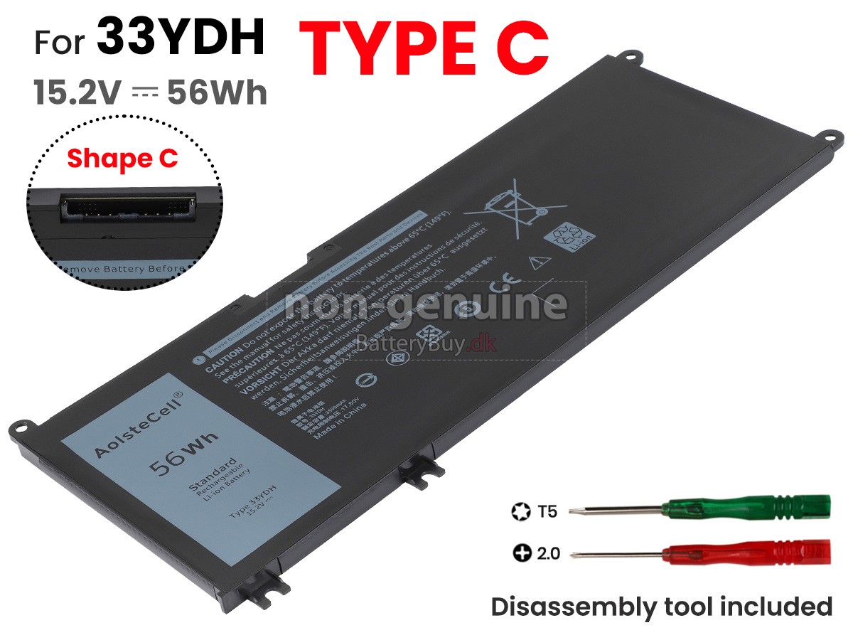 Dell P95G002 udskiftningsbatteri
