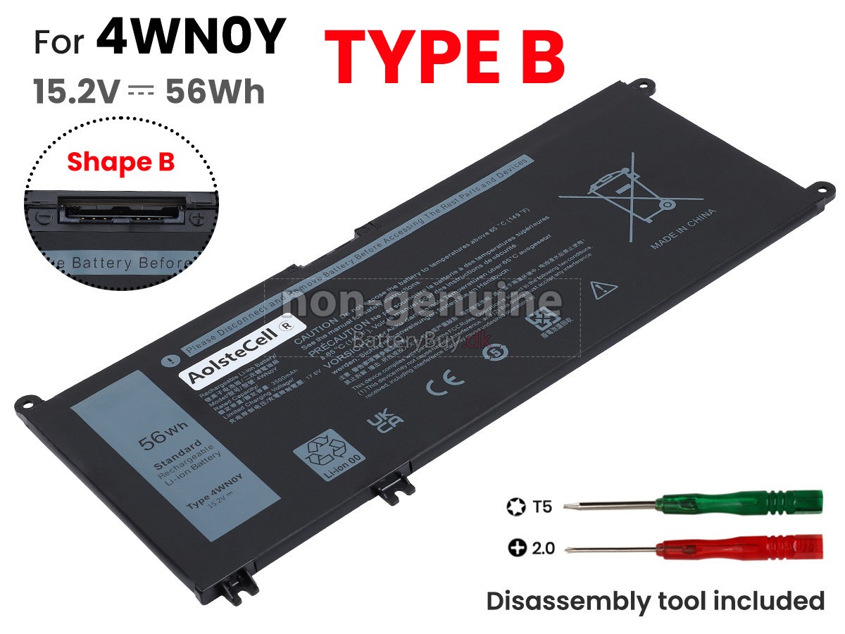 Dell P95G002 udskiftningsbatteri