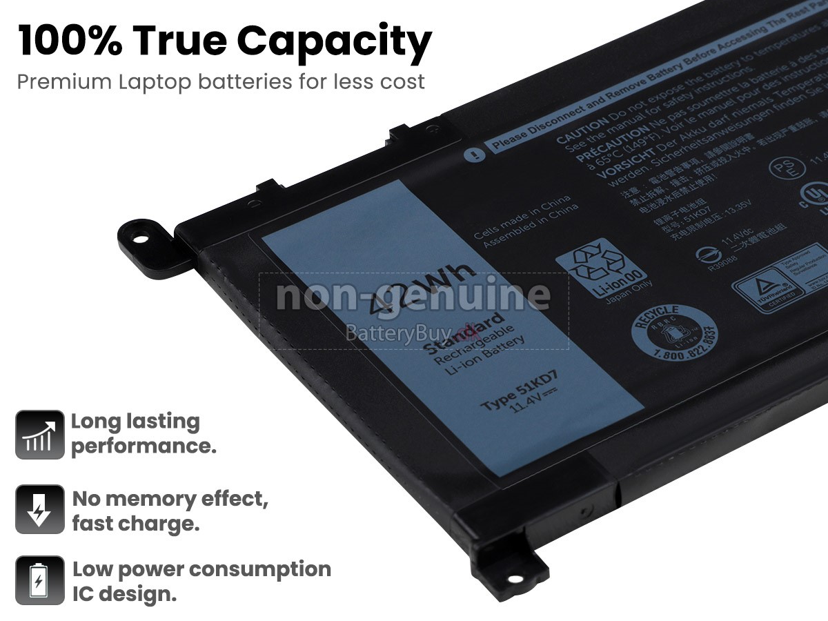 Dell Y07HK udskiftningsbatteri
