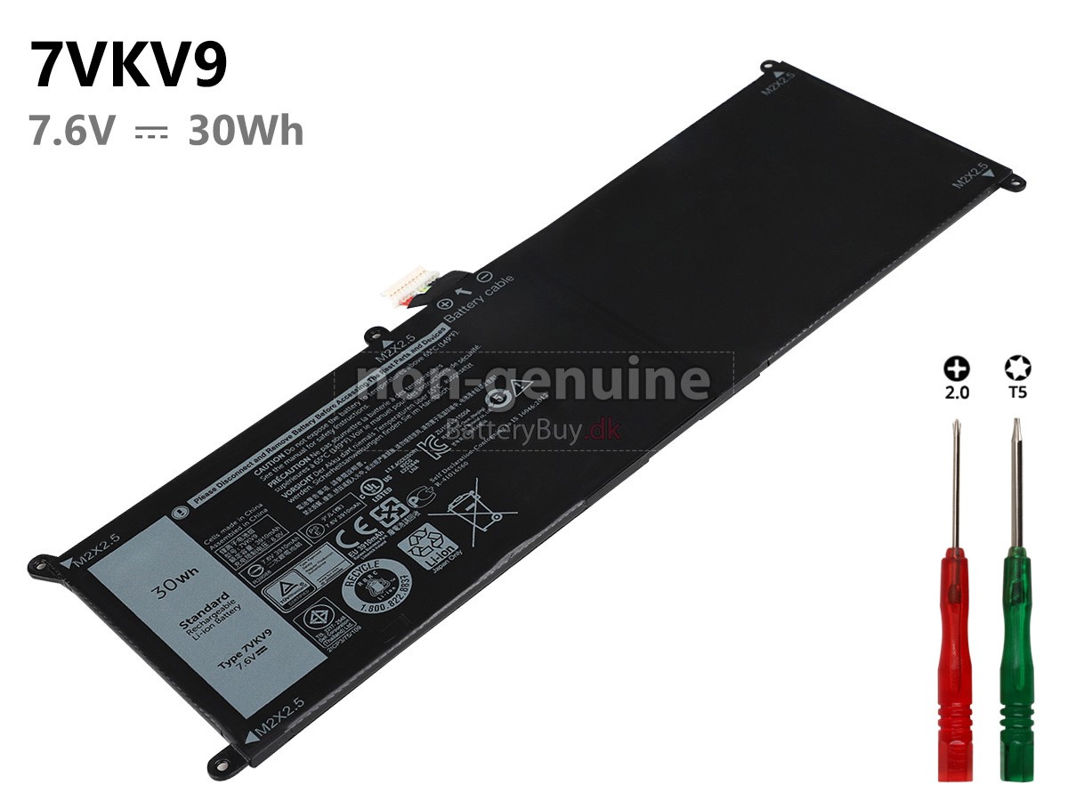 Dell 7VKV9 laptop udskiftningsbatteri