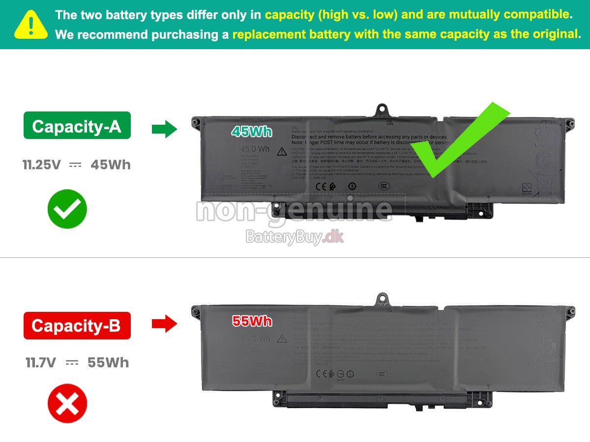 Dell 019K7 udskiftningsbatteri