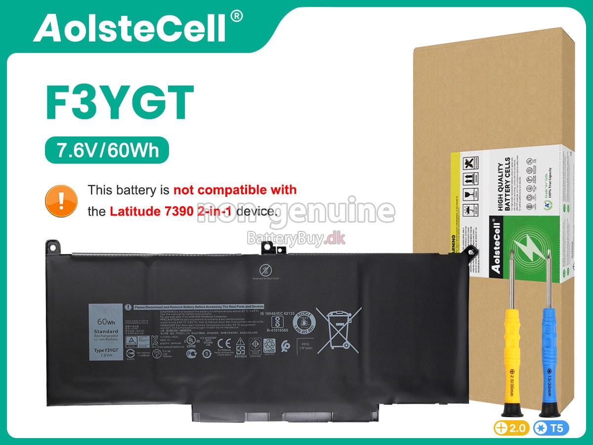 Dell F3YGT udskiftningsbatteri