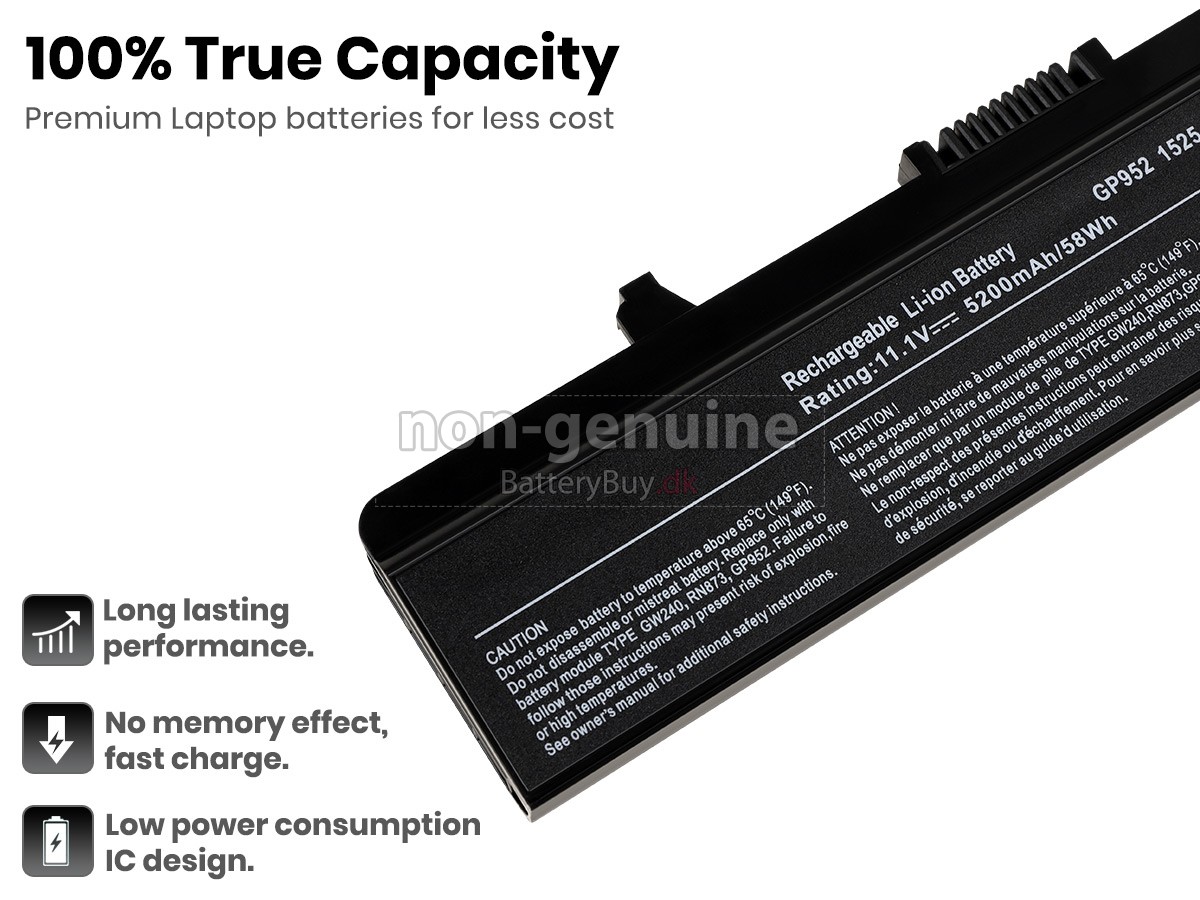 Dell 0XR694 laptop udskiftningsbatteri