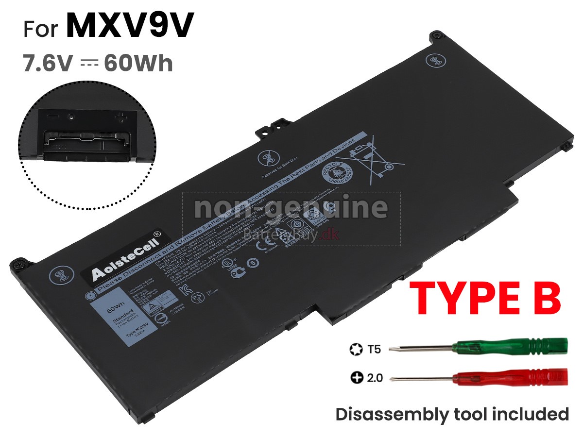 Dell P99G001 udskiftningsbatteri