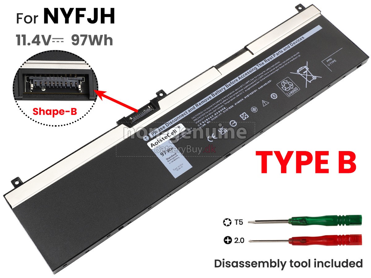 Dell 0H6K6V udskiftningsbatteri