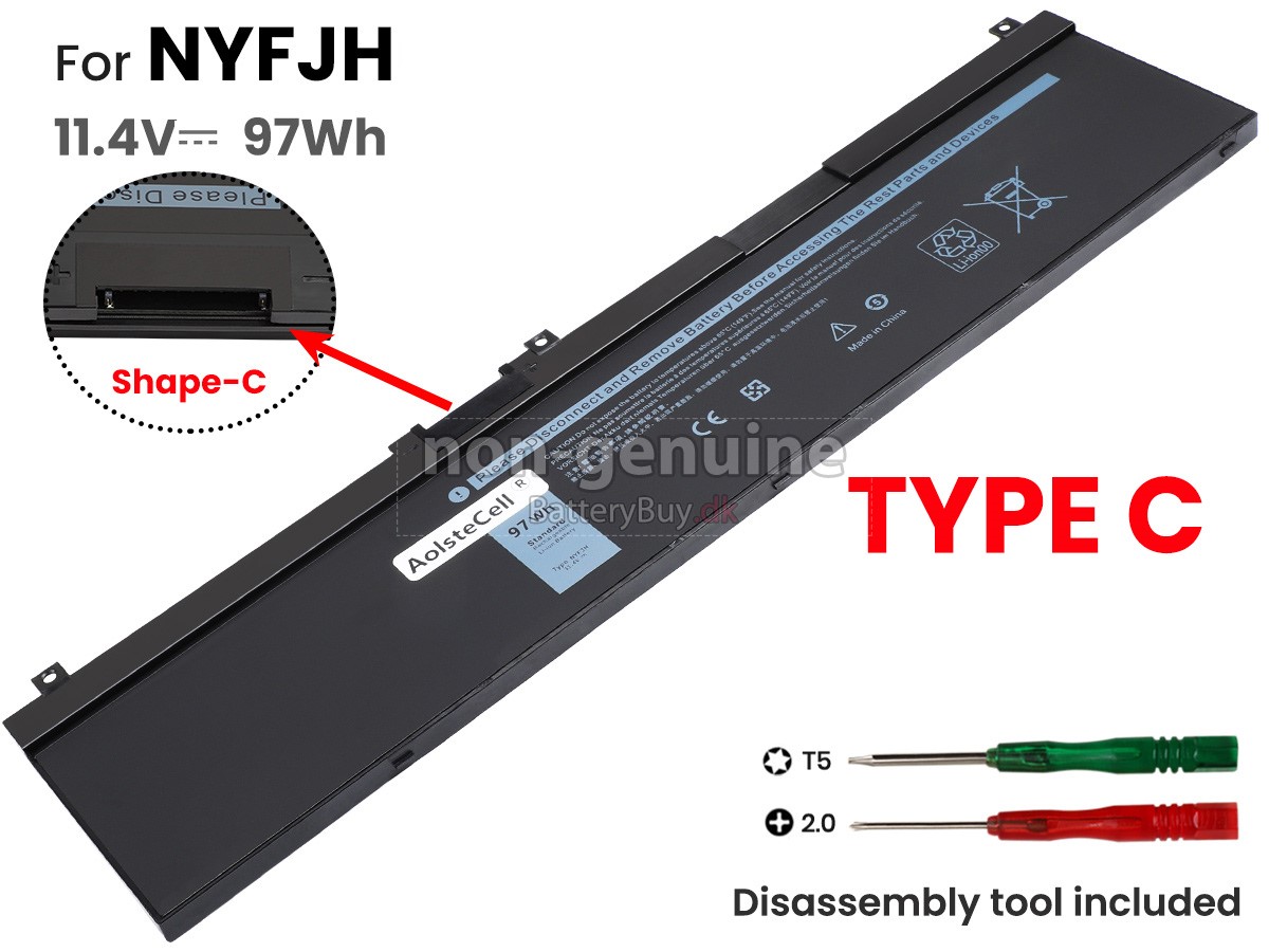 Dell 0H6K6V udskiftningsbatteri