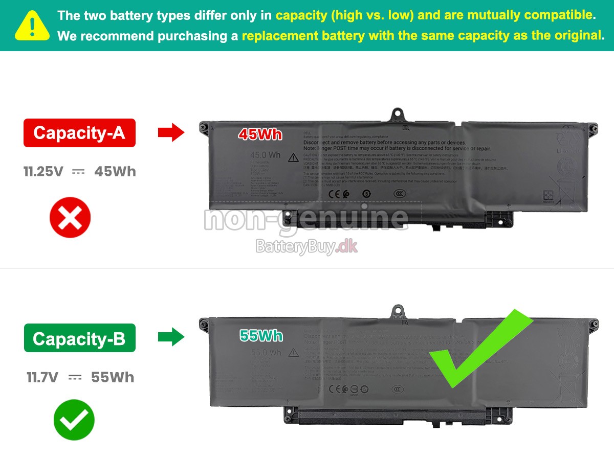 Dell 019K7 udskiftningsbatteri