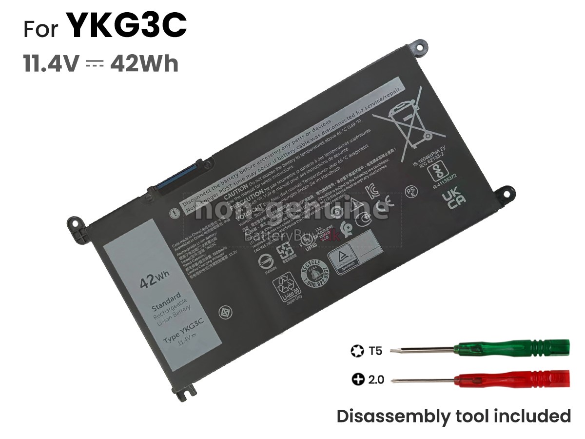 Dell YKG3C udskiftningsbatteri
