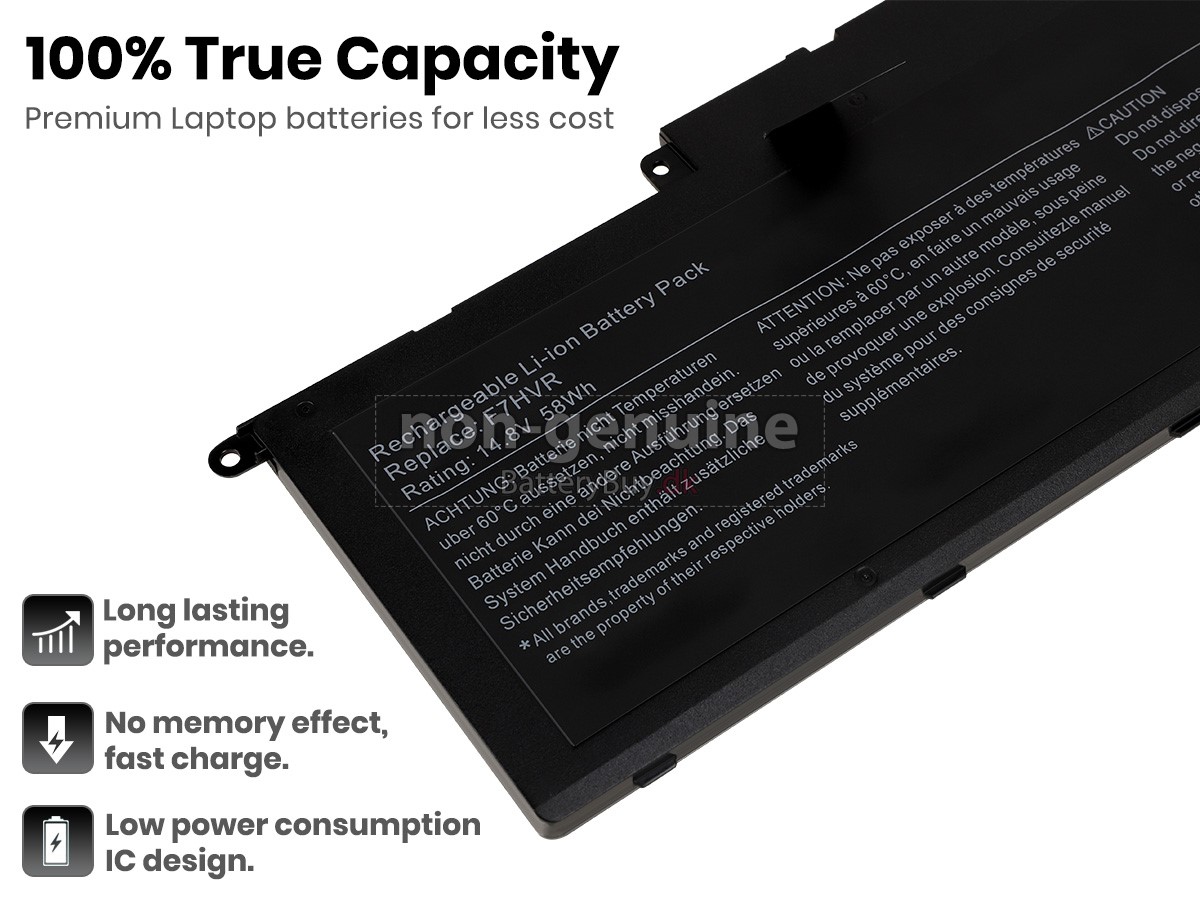 Dell P36F laptop udskiftningsbatteri
